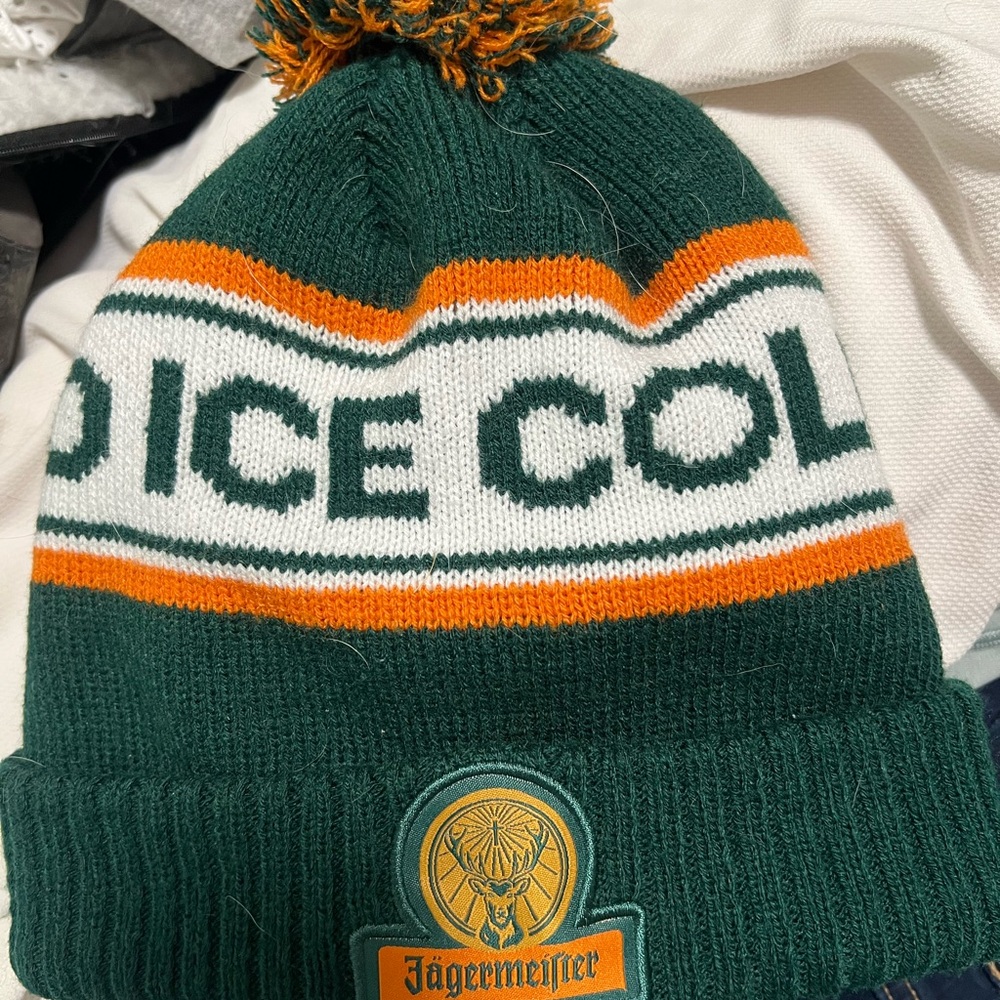 Jagermeister Green and Orange Beanie